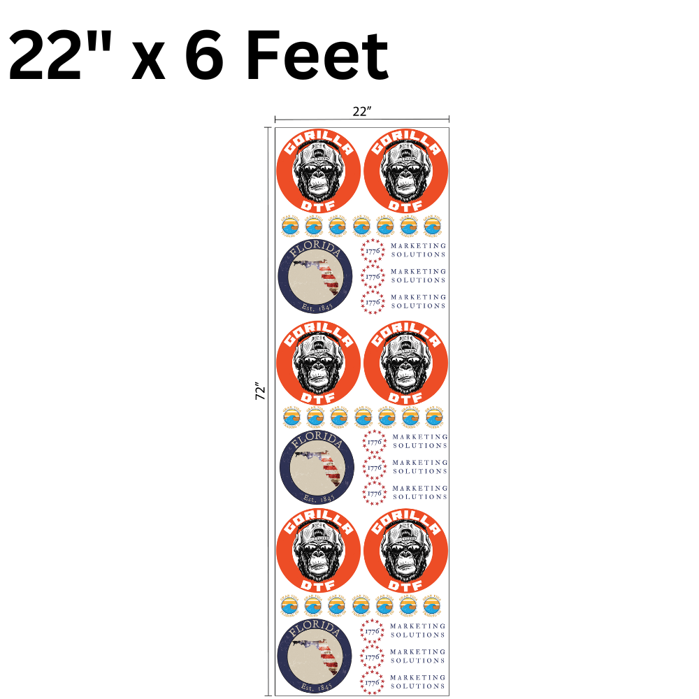 DTF Transfer Gang Sheet - Print Ready File